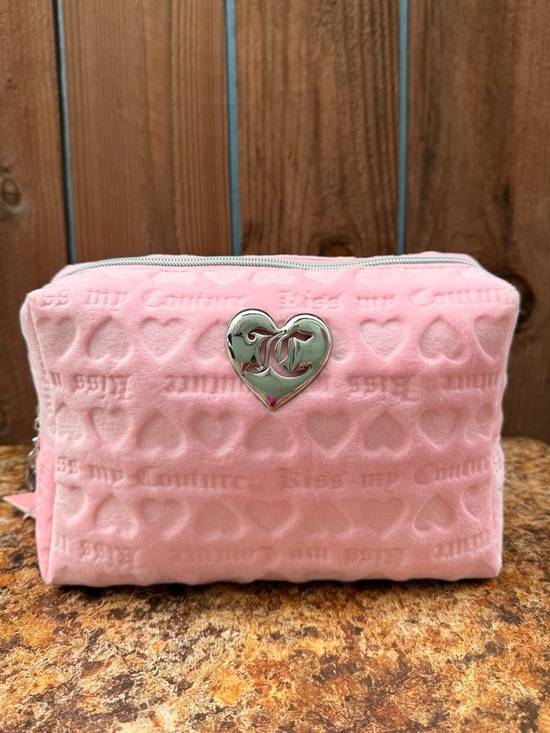 Juicy Couture Handbags - Juicy Couture Kiss My Couture Velour Cosmetic Bag
